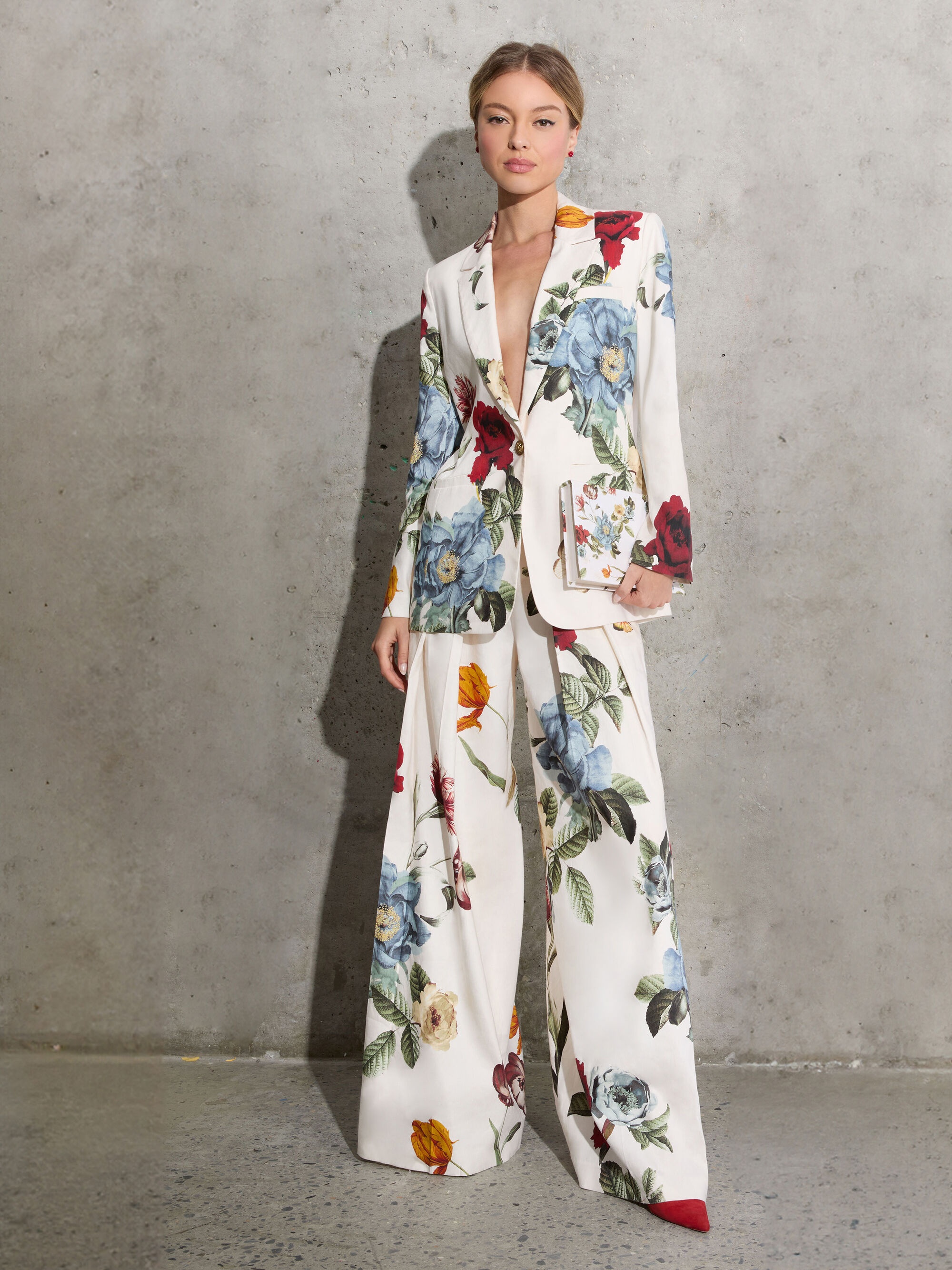BLAIRE PRINTED LINEN PANT - 6