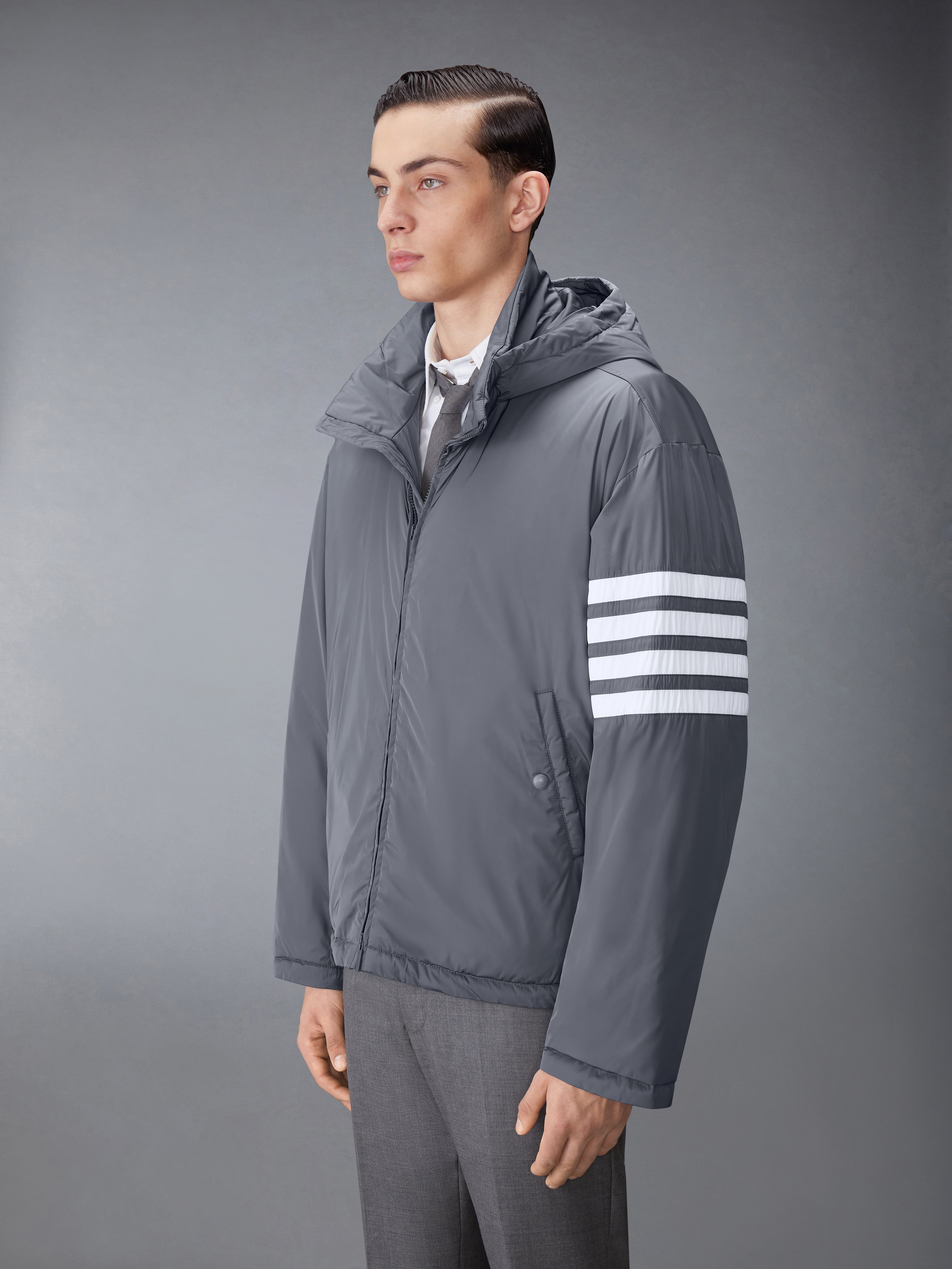 POLY TWILL 4-BAR DOWN FILL ZIP HOODIE JACKET - 6