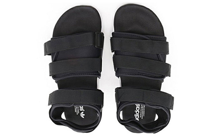 (WMNS) adidas Adilette Sandal Beach Sports White Sandals 'Black White' S75382 - 3