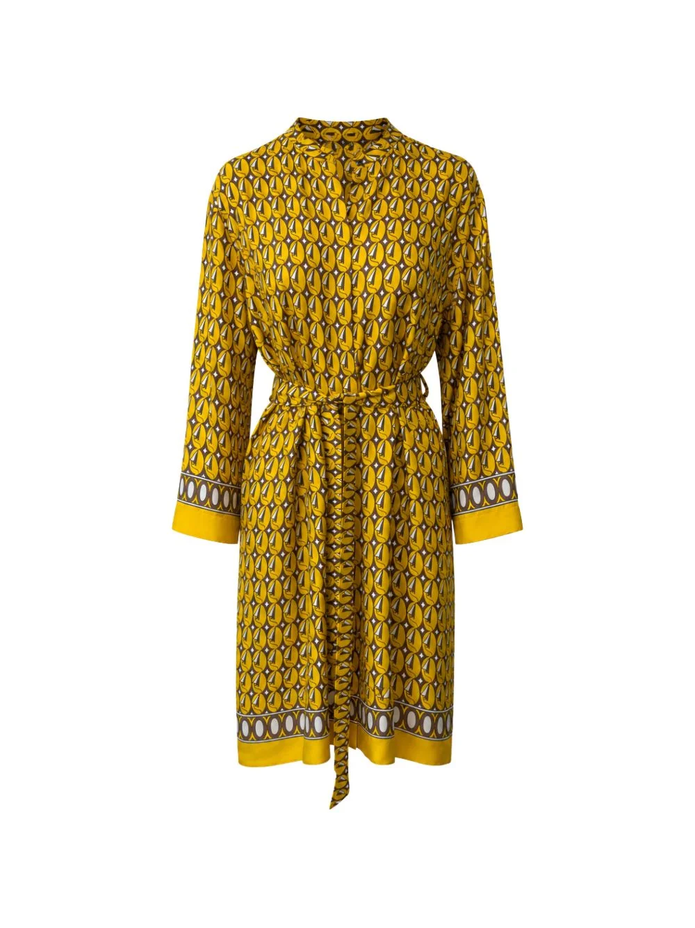 geometric-print mini dress - 1