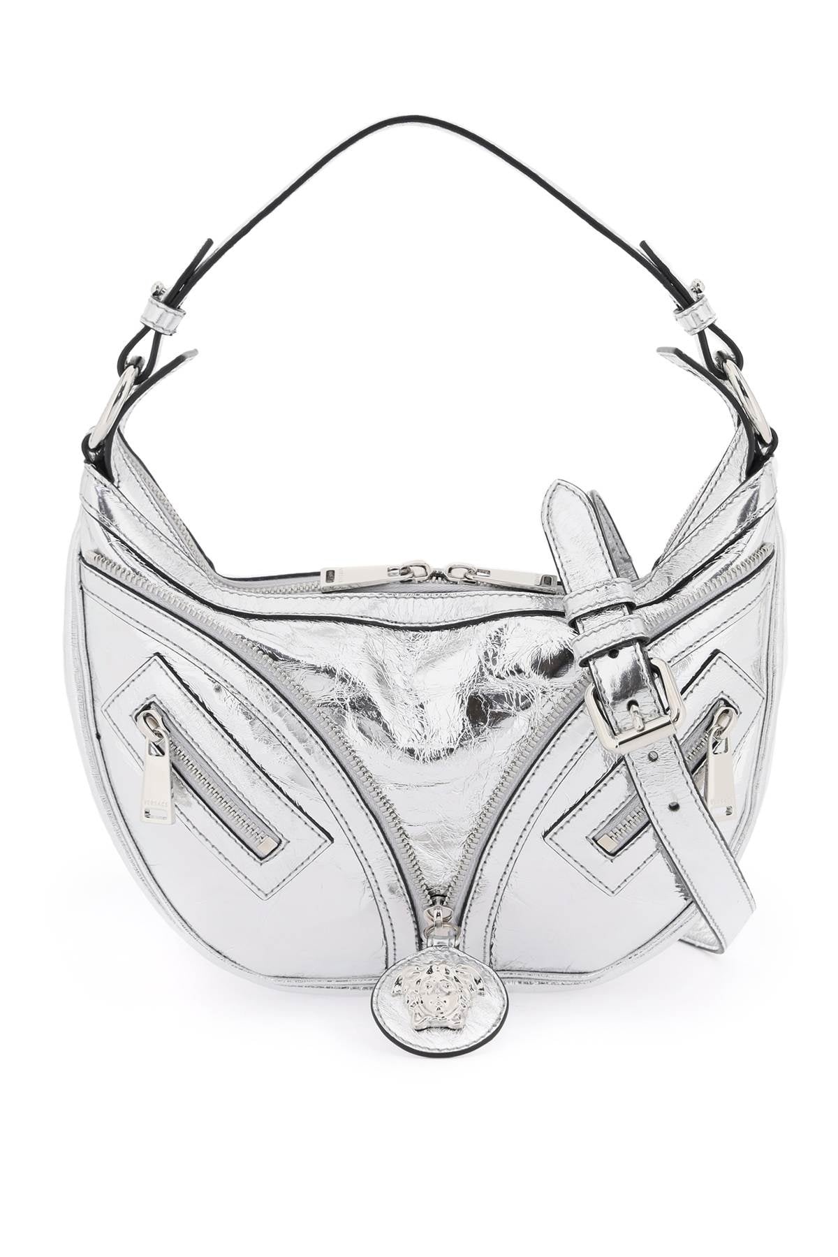 Versace Metallic Leather 'Repeat' Hobo Bag Women - 1