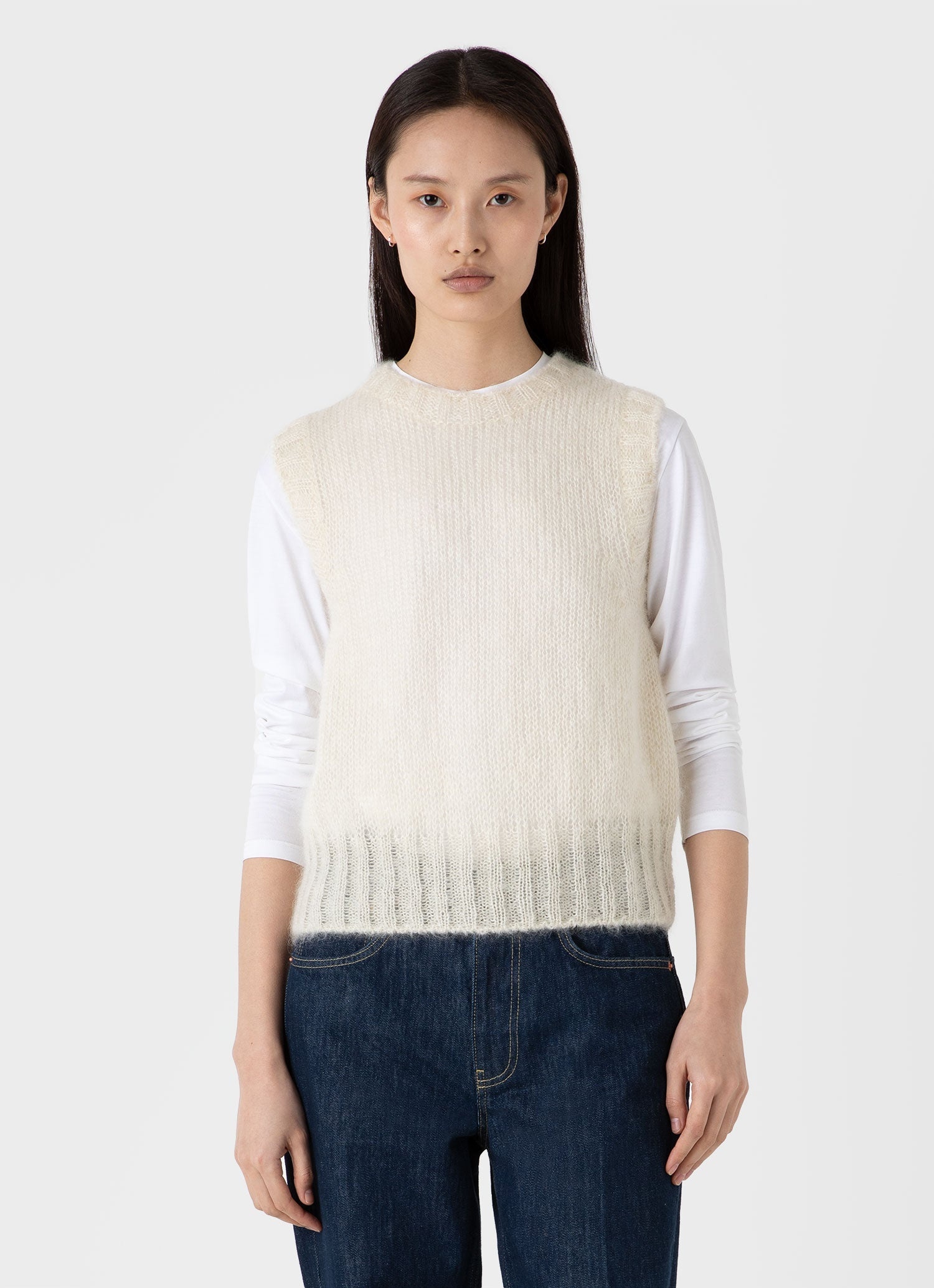 Mohair Silk Vest - 1