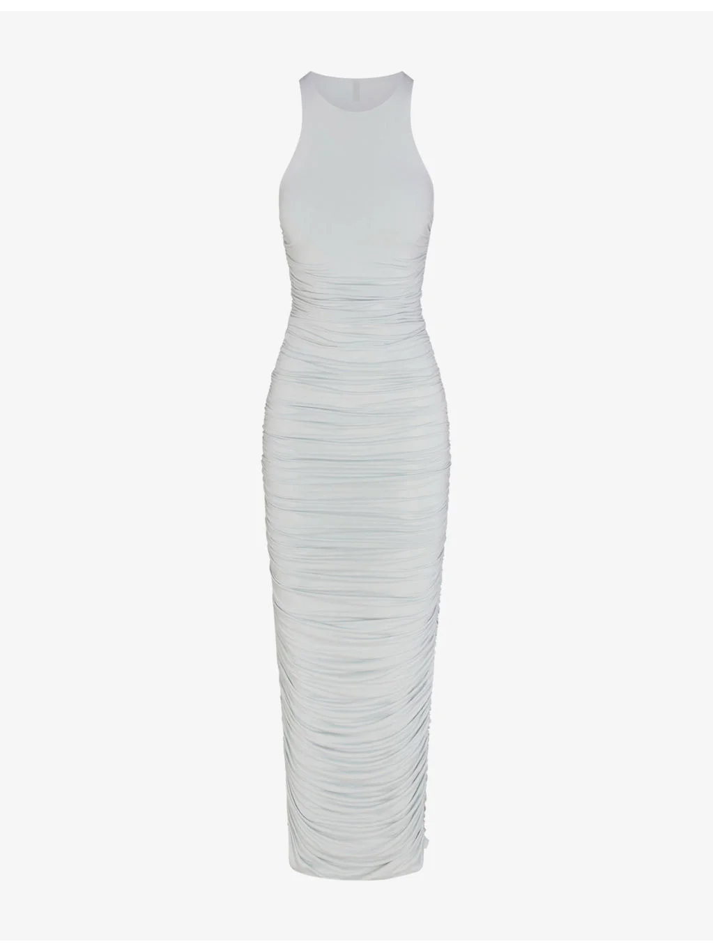 Ruched Sleeveless Jersey Maxi Dress - 1