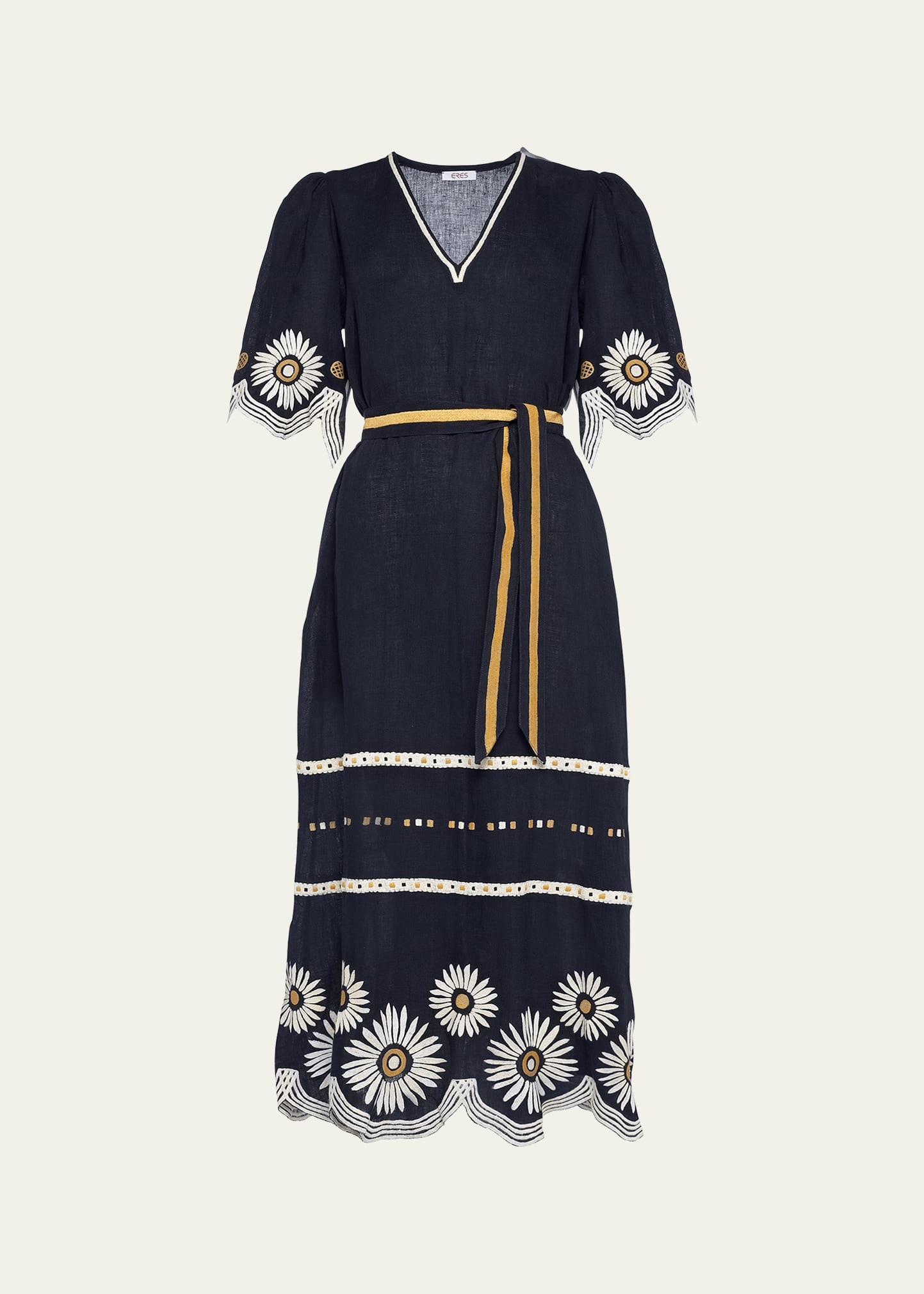 Hortense Embroidered Midi Dress - 1