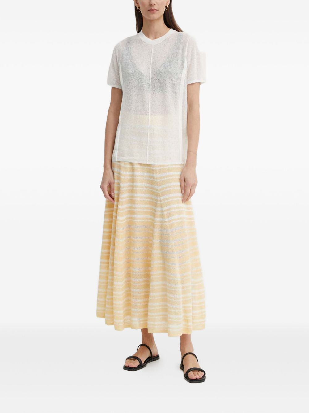knit short-sleeve T-shirt - 2