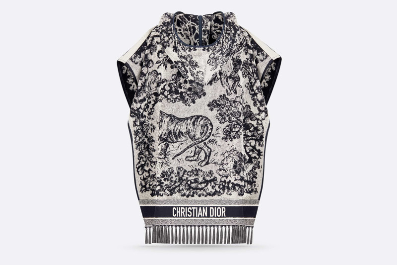 Dior Toile de Jouy Sauvage Hooded Poncho outlook