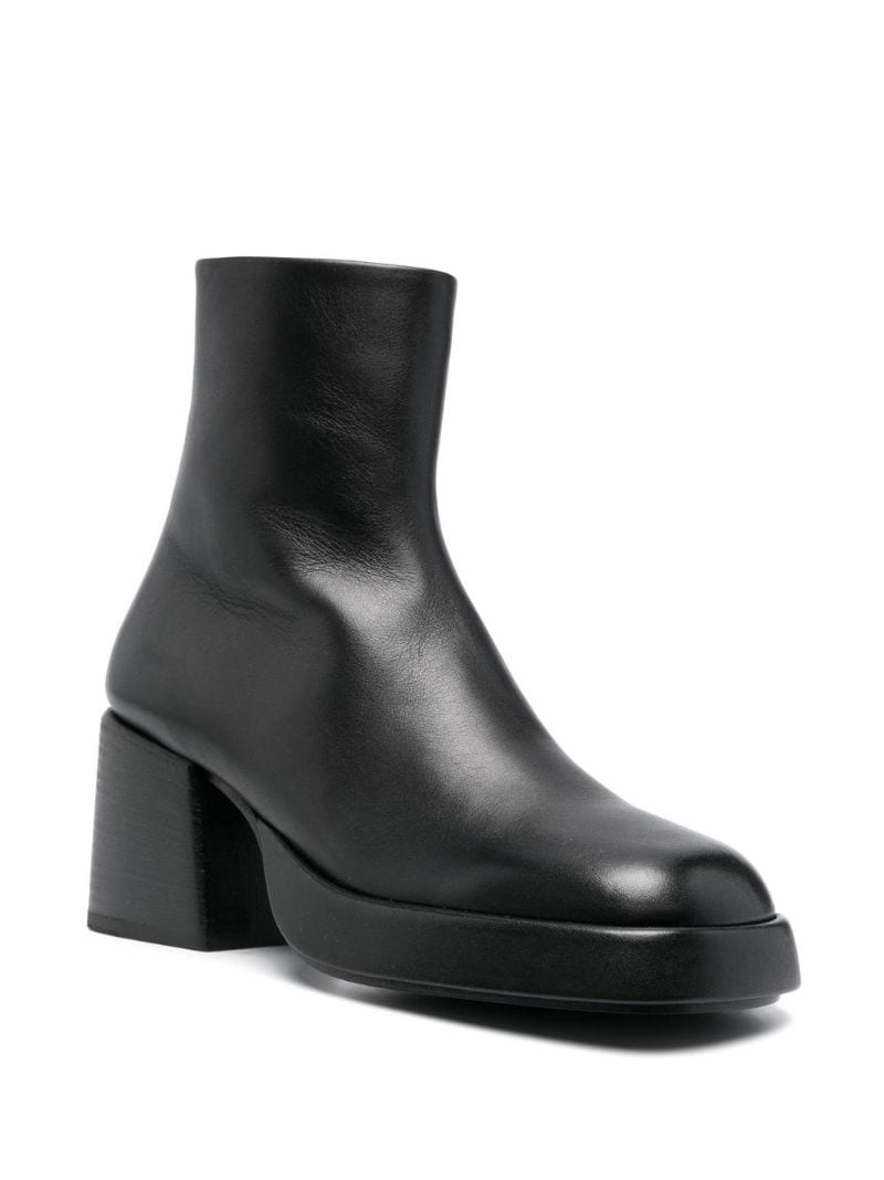 70mm heeled leather boots - 3