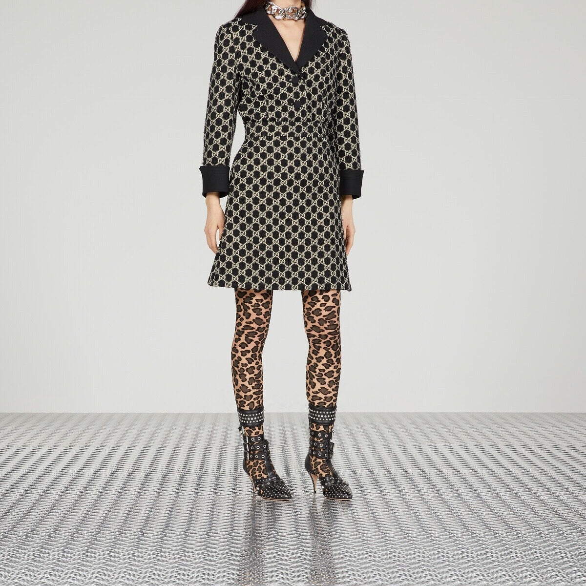 Gucci GG Tweed Skirt - 2