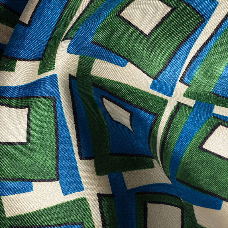 Miu Miu Printed silk scarf outlook