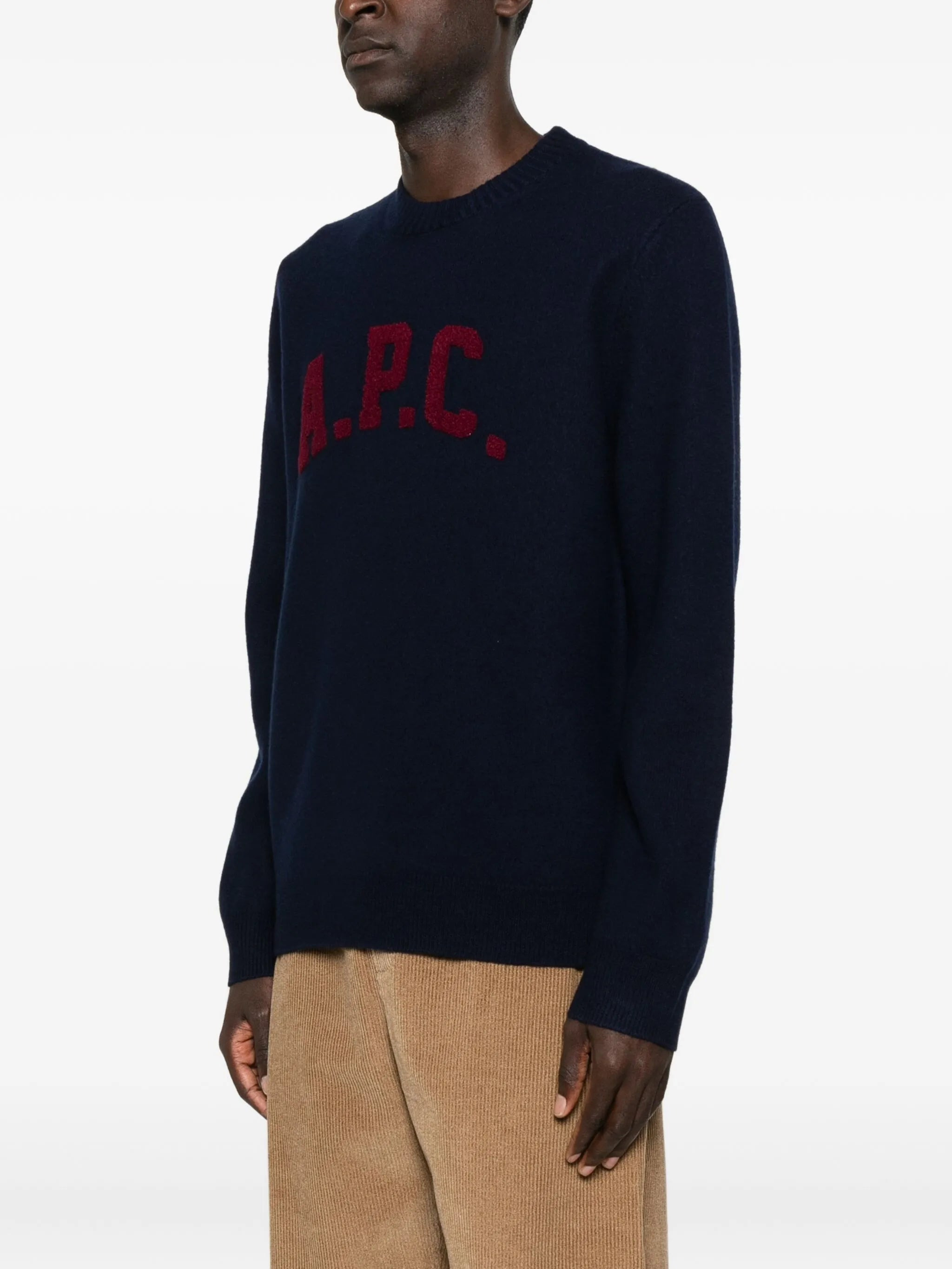 A.p.c. Logo-detail Crew-neck Sweater - 2