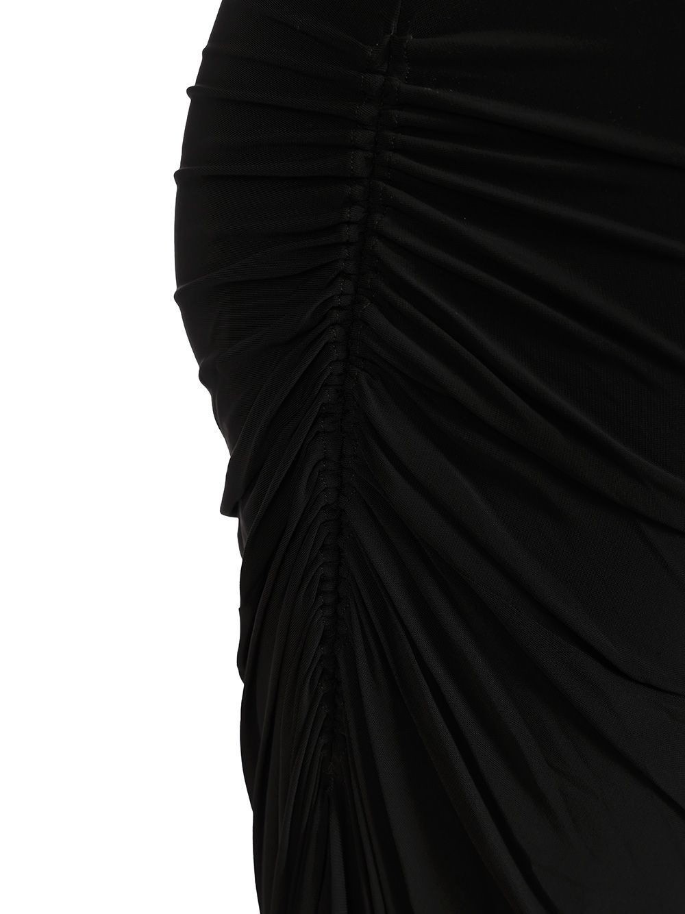 Long Draped Skirt Skirts Black - 5