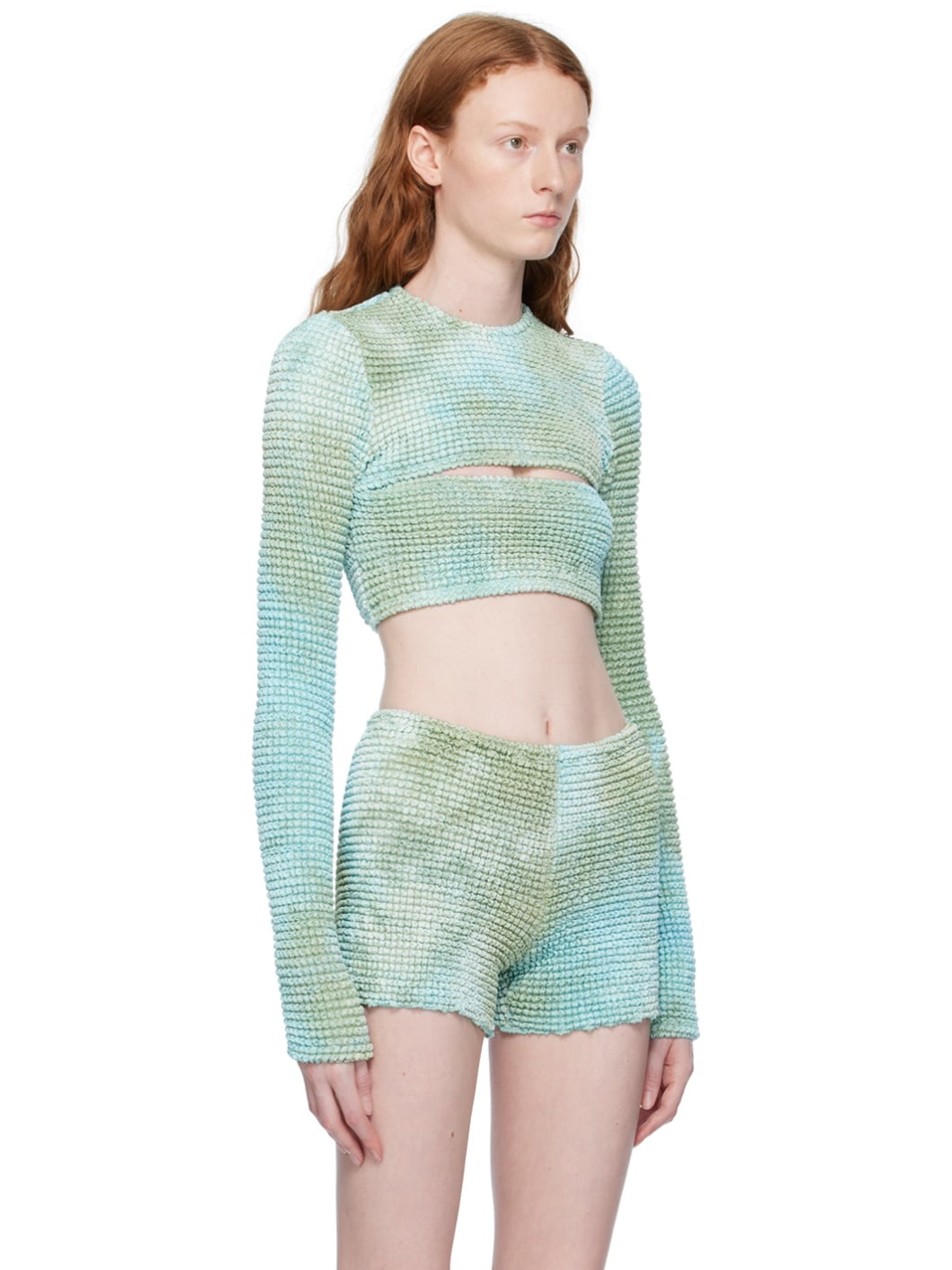 Blue Double Long Sleeve T-Shirt - 2