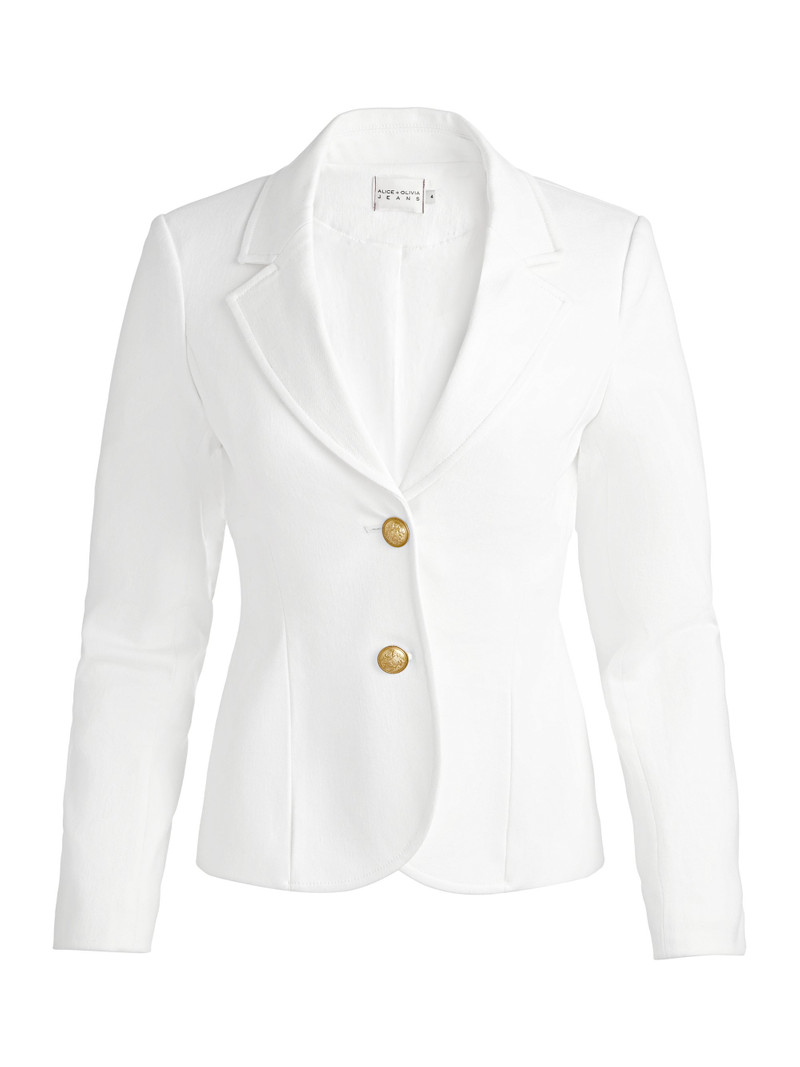 IANA DENIM SCULPTED BLAZER 1