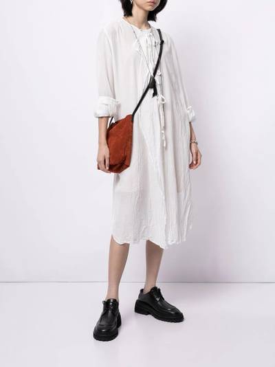 Forme D'Expression tie-front long shirt outlook