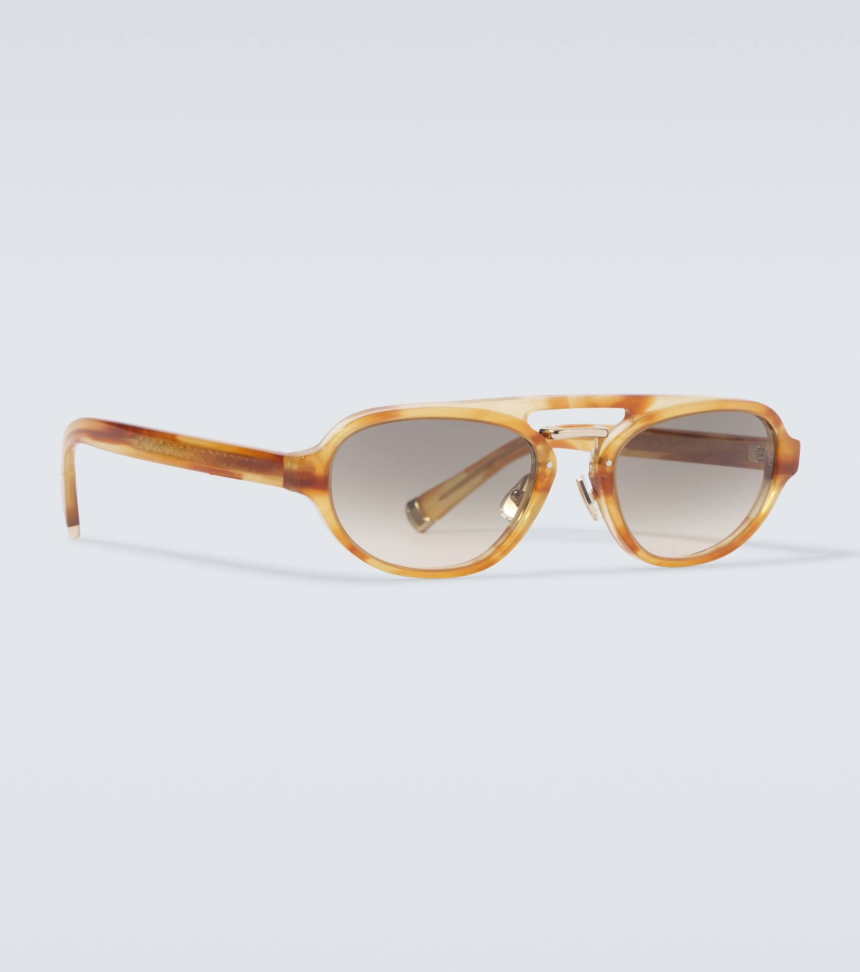 Tortoiseshell-effect browline sunglasses - 4