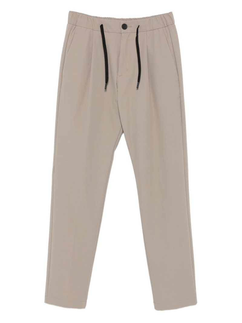 pleated drawstring trousers 1