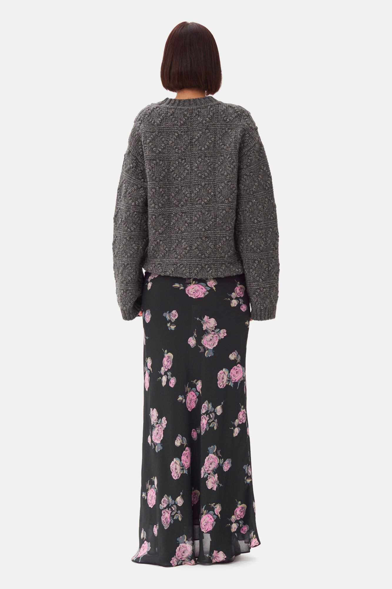 GREY O-NECK SWEATER - 5