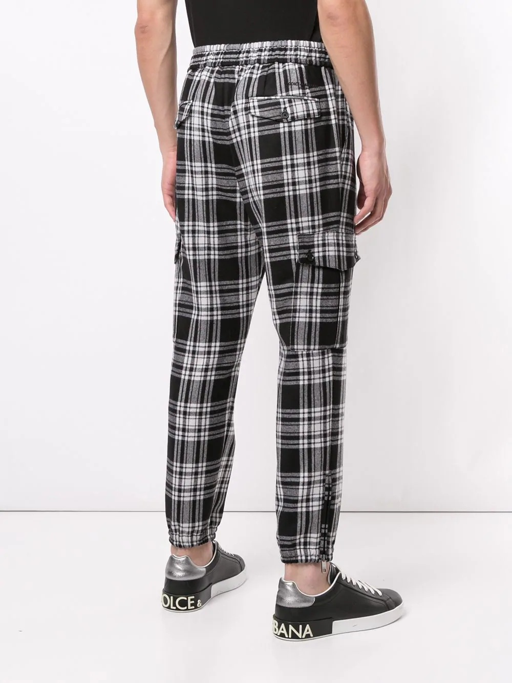 checked track pants - 4