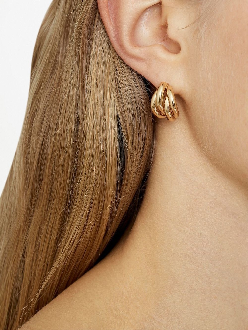 Knot 14kt gold-plated earrings - 2