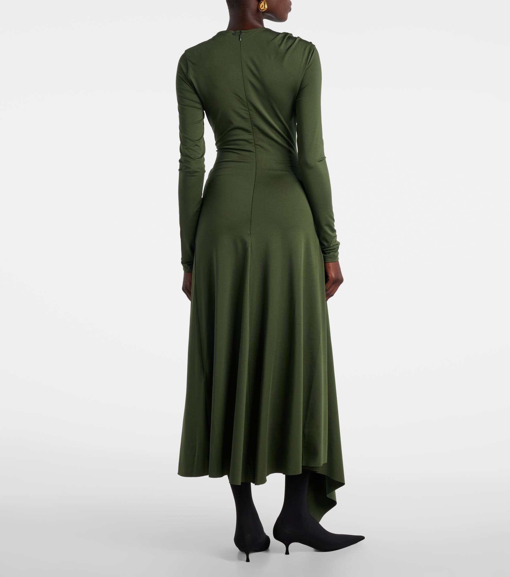 Asymmetric midi dress - 3