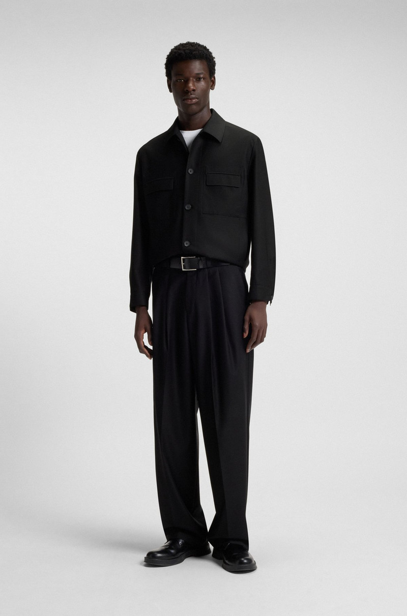 HUGO SLIM-FIT JACKET IN A VIRGIN-WOOL BLEND outlook
