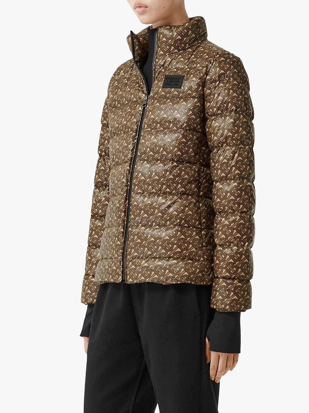 Monogram print puffer jacket - 3