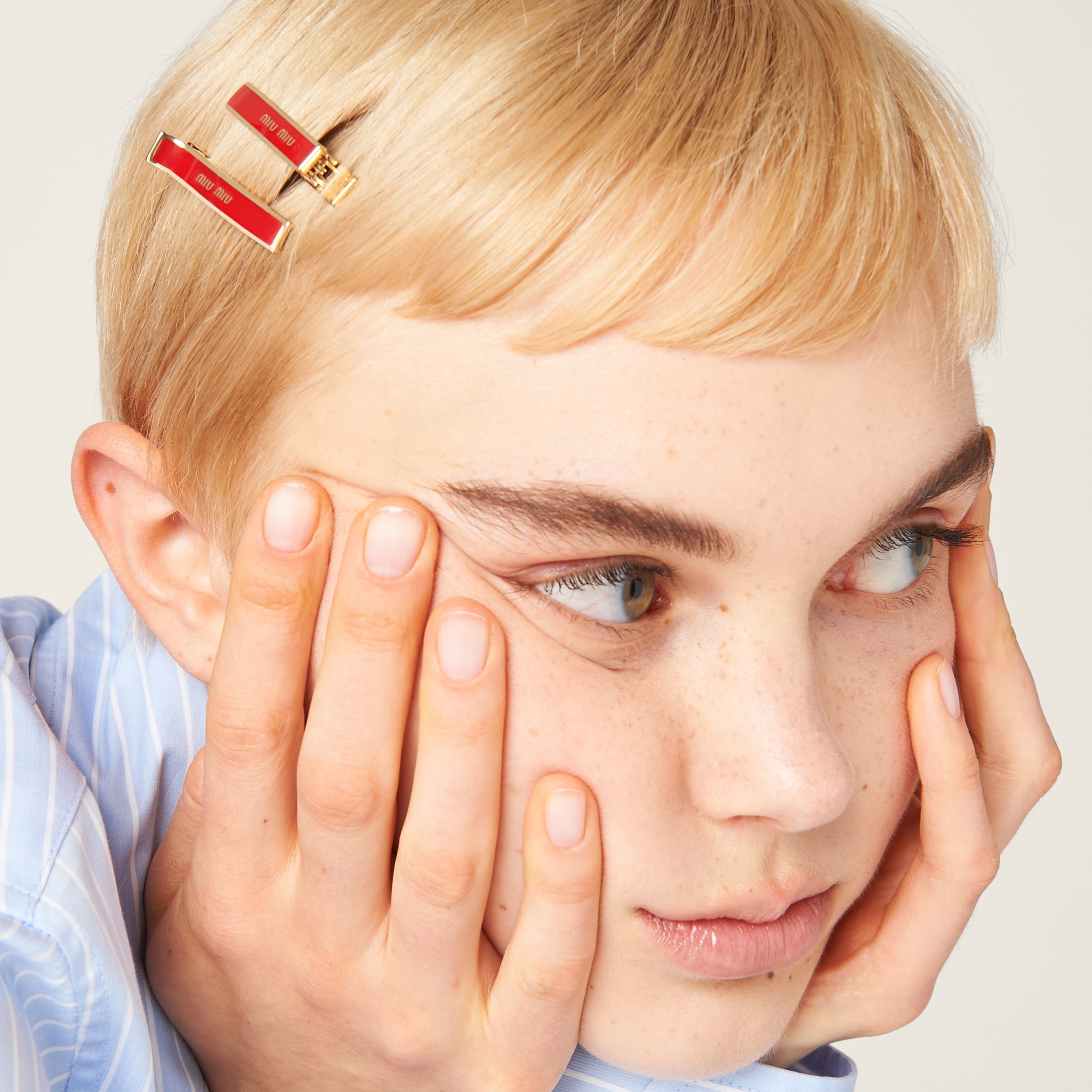 Enameled metal hair clips - 2