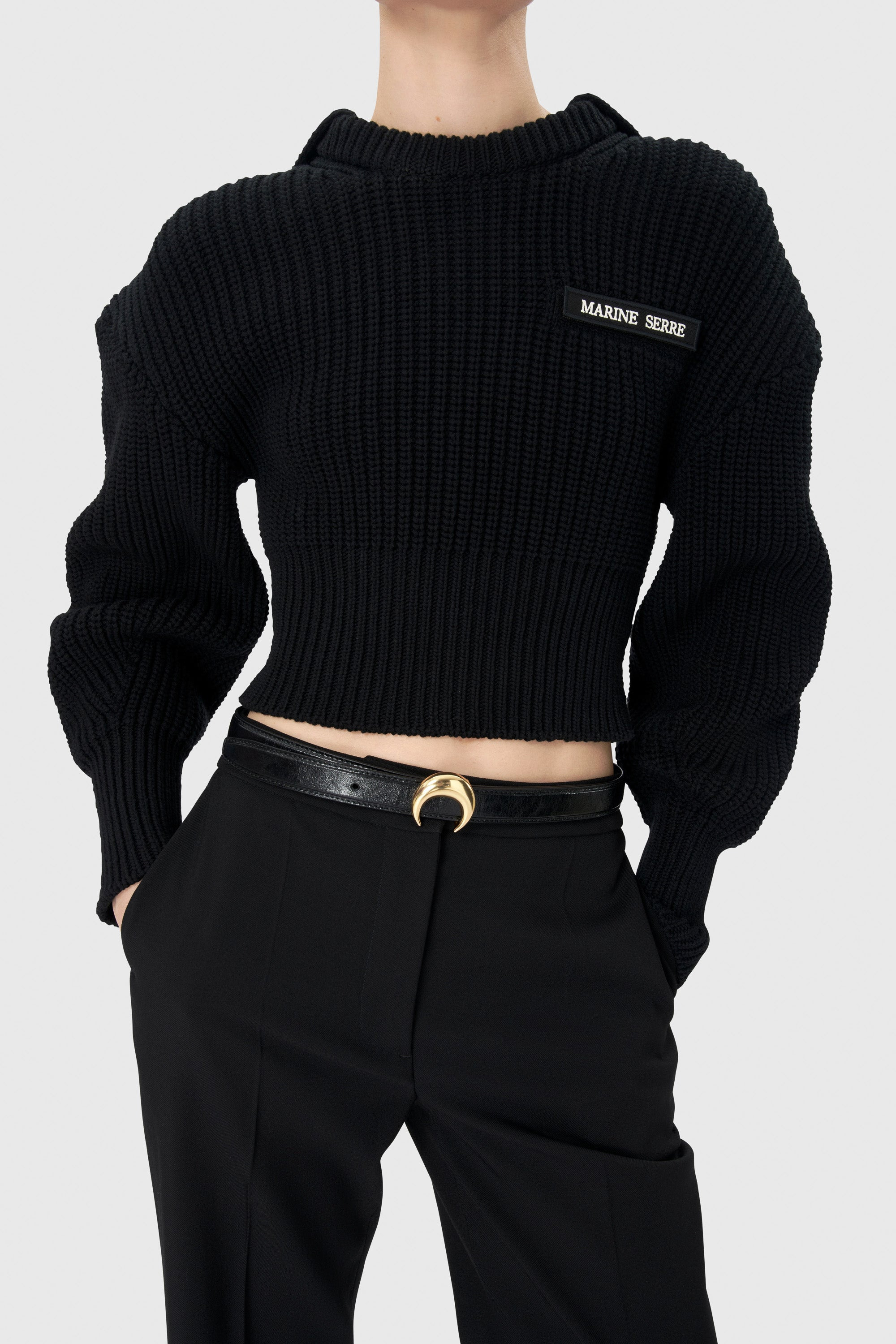 Vegetable Leather Moon Buckle Belt - 2