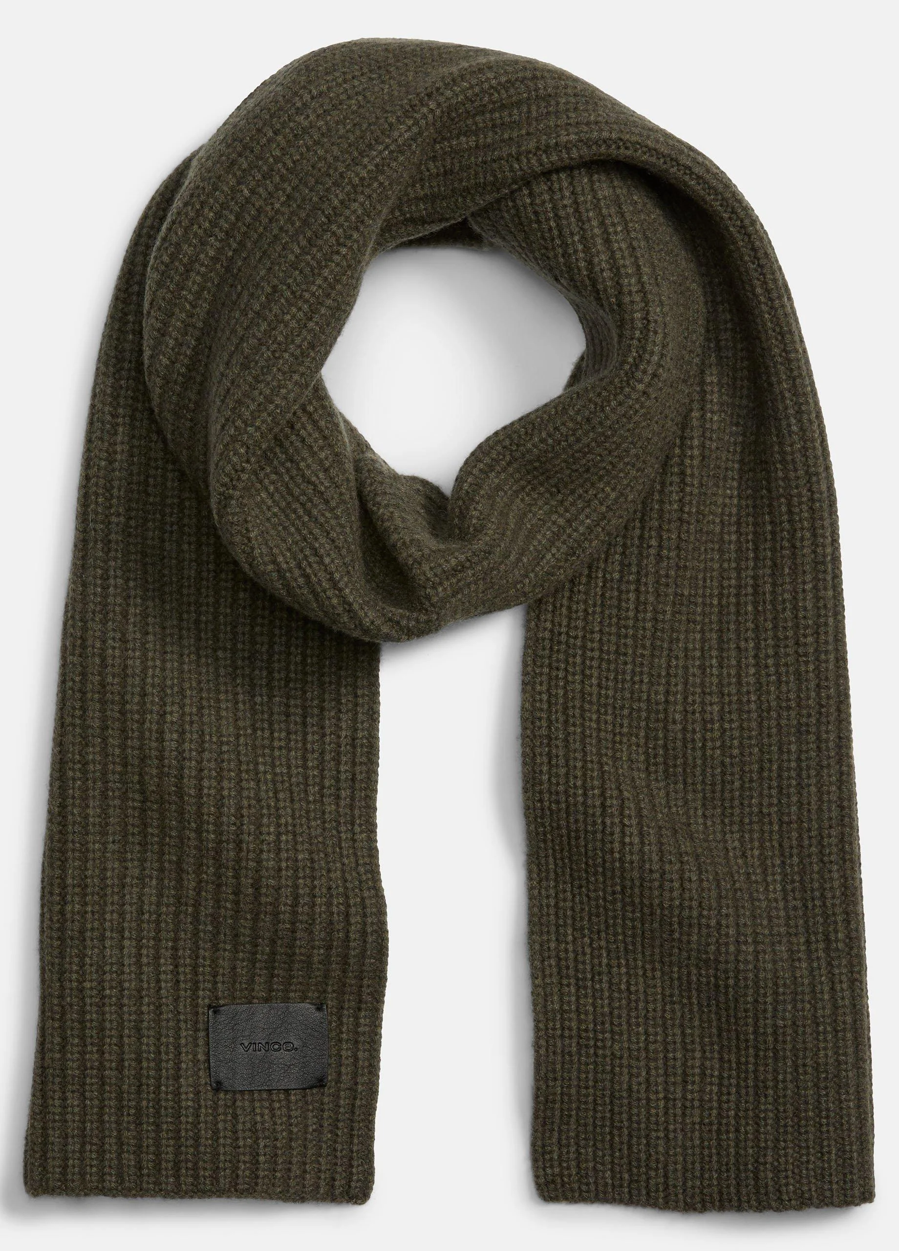 Cashmere Shaker-Stitch Scarf - 1