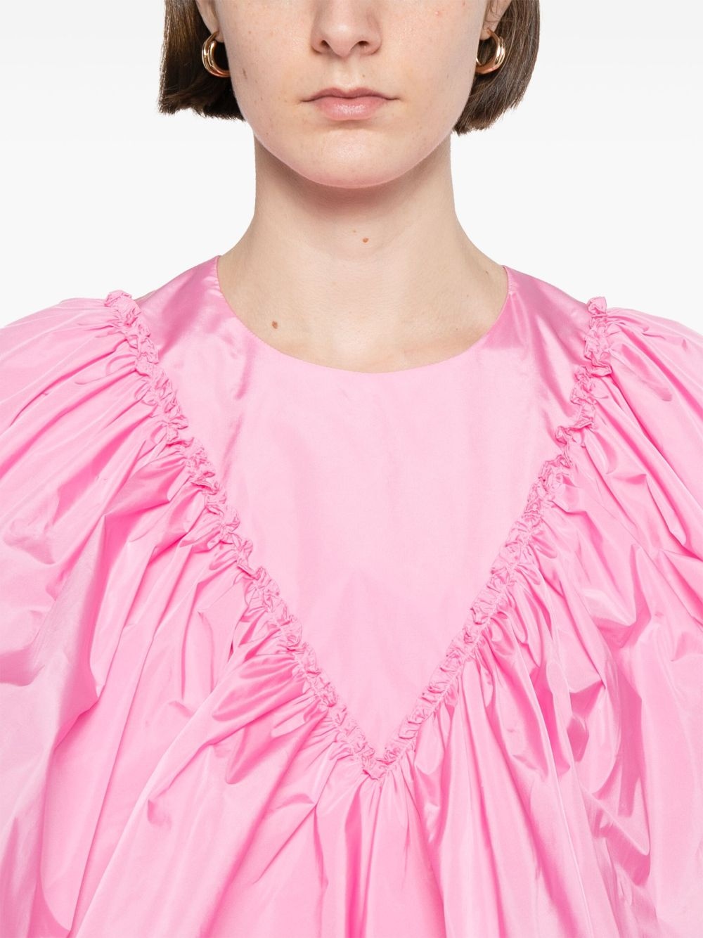 ruffle-detailed mini dress - 5