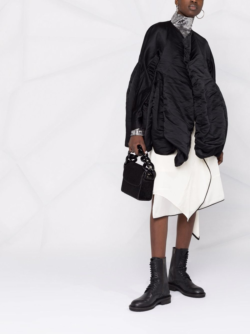 Comme Des Garçons oversize crease-effect jacket outlook