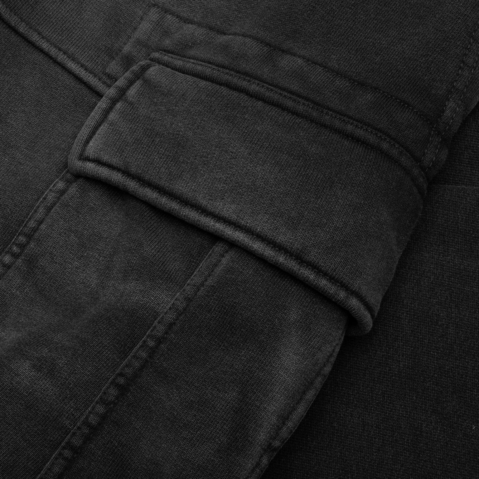 JERSEY CARGO PANTS - BLACK - 4