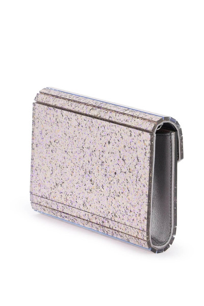 JIMMY CHOO Candy glittered clutch outlook