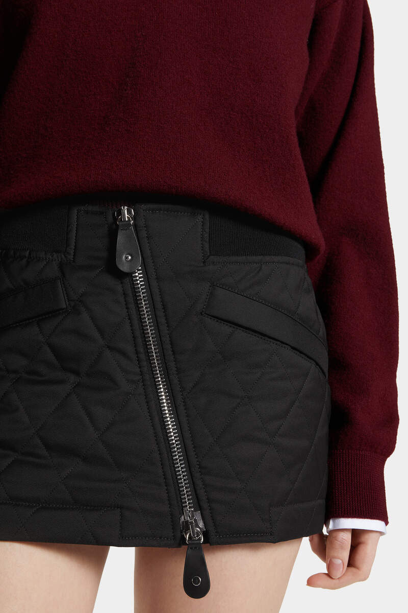 QUILTED MINI SKIRT - 5