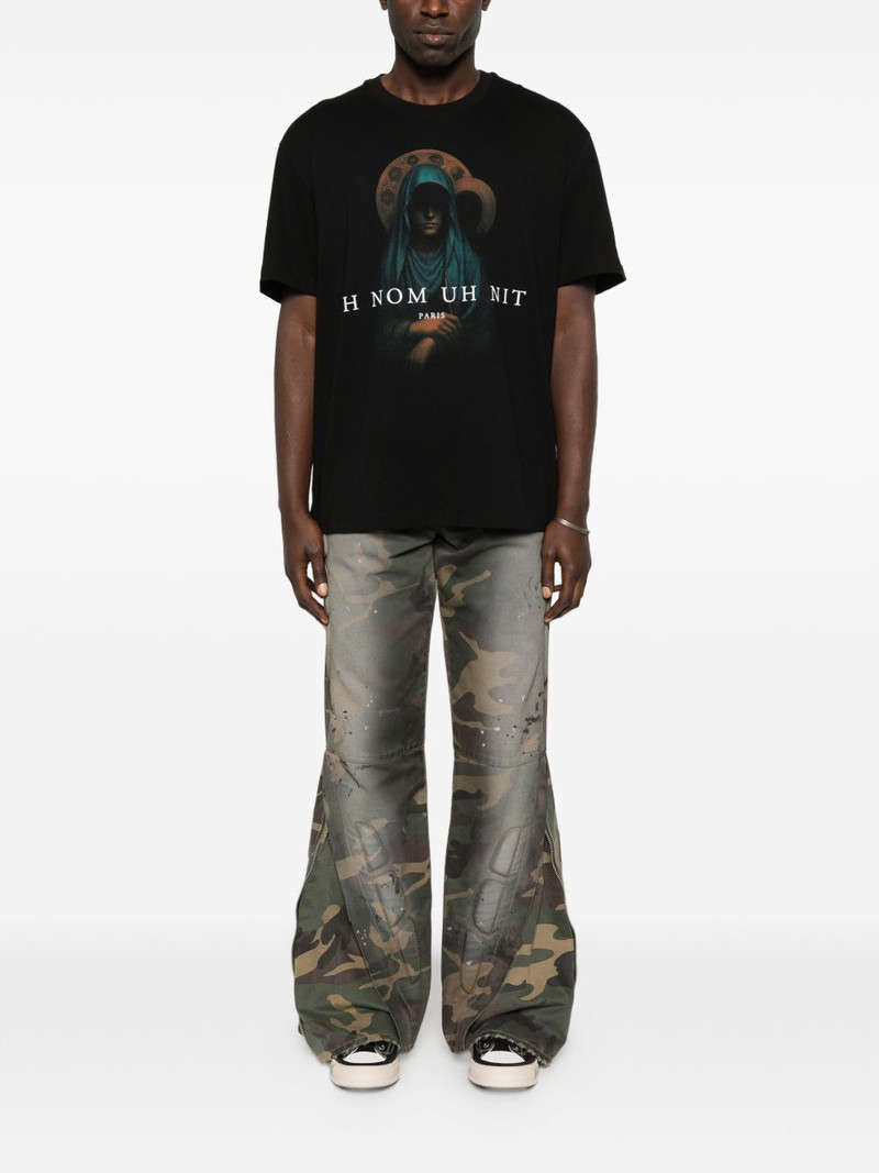 ih nom uh nit Holy Mary-print T-shirt outlook