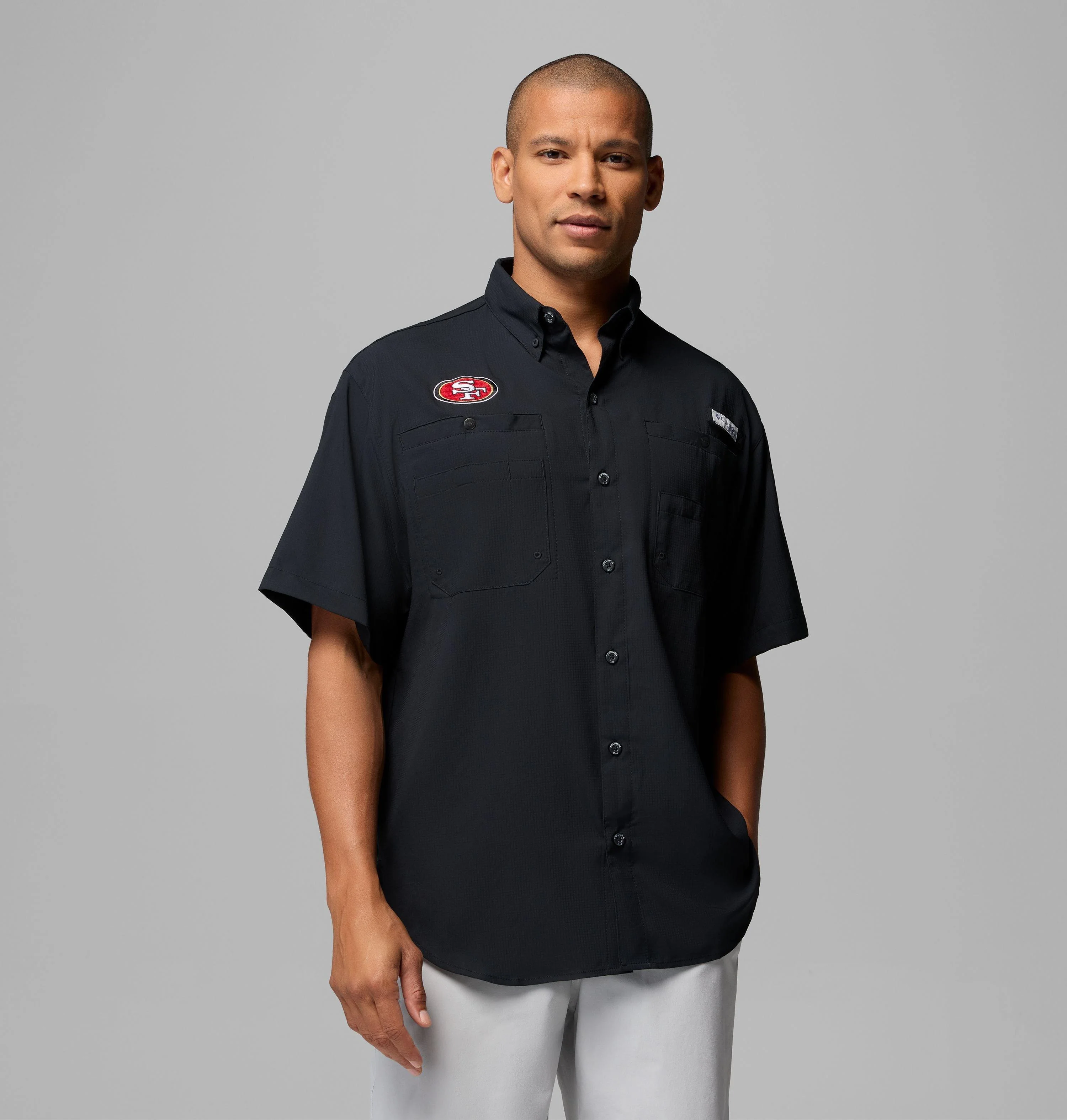 Men's PFG Tamiami Short Sleeve Shirt - San Francisco 49ers - 1