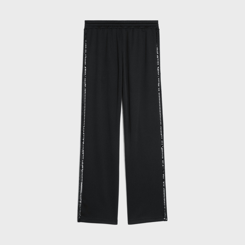 TRACK PANTS IN DOUBLE FACE JERSEY WITH EMBROIDERED BAND 2