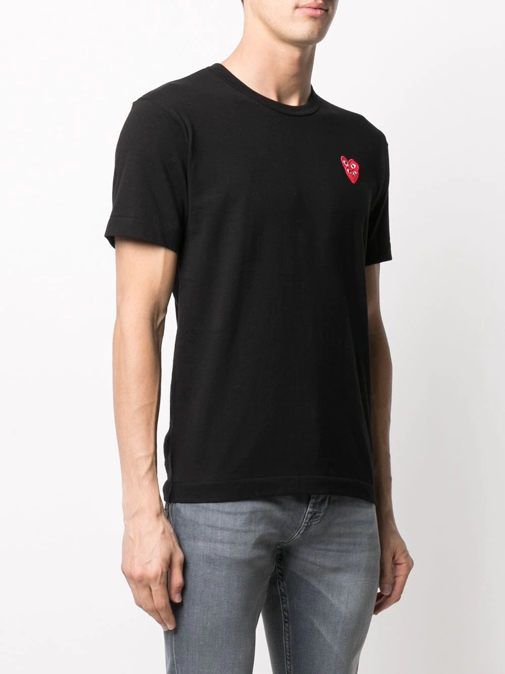 embroidered-logo cotton T-shirt - 3