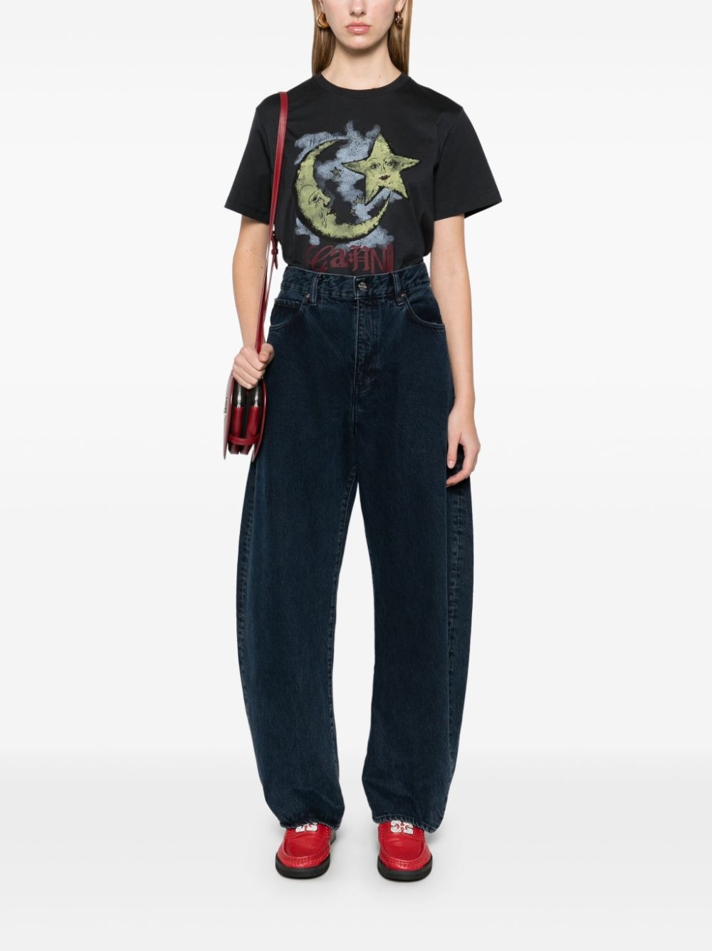 Moonlight-print T-shirt - 2