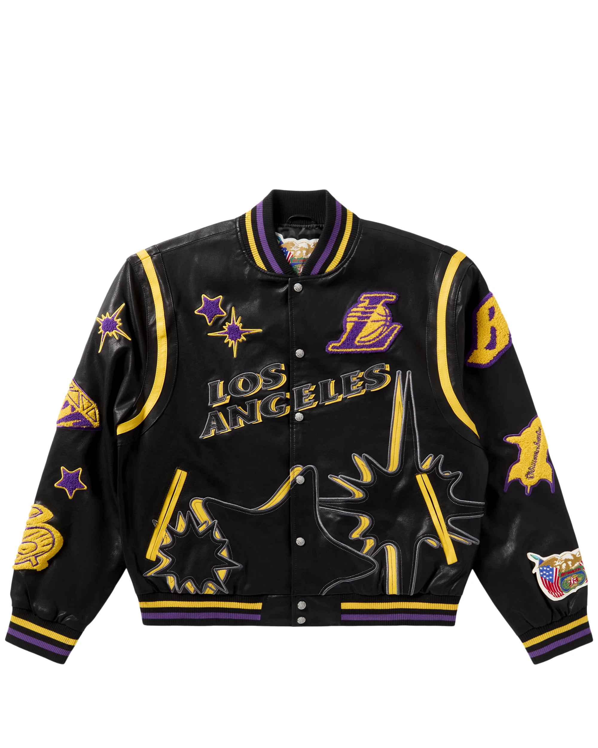 BBC X JEFF HAMILTON LAKERS VARSITY JACKET - 1