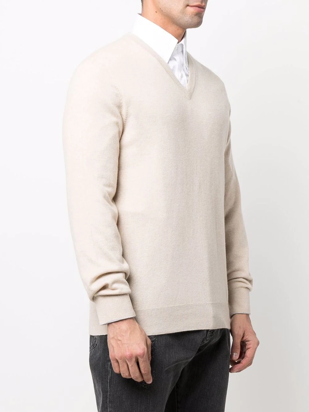 long-sleeve cashmere jumper - 3