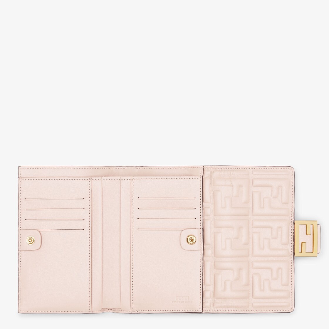Pink FF nappa leather wallet - 4