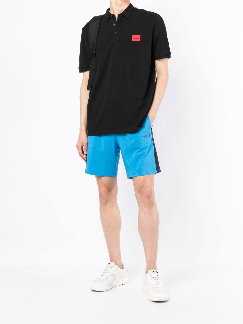 Dereso222 logo-patch polo shirt - 2