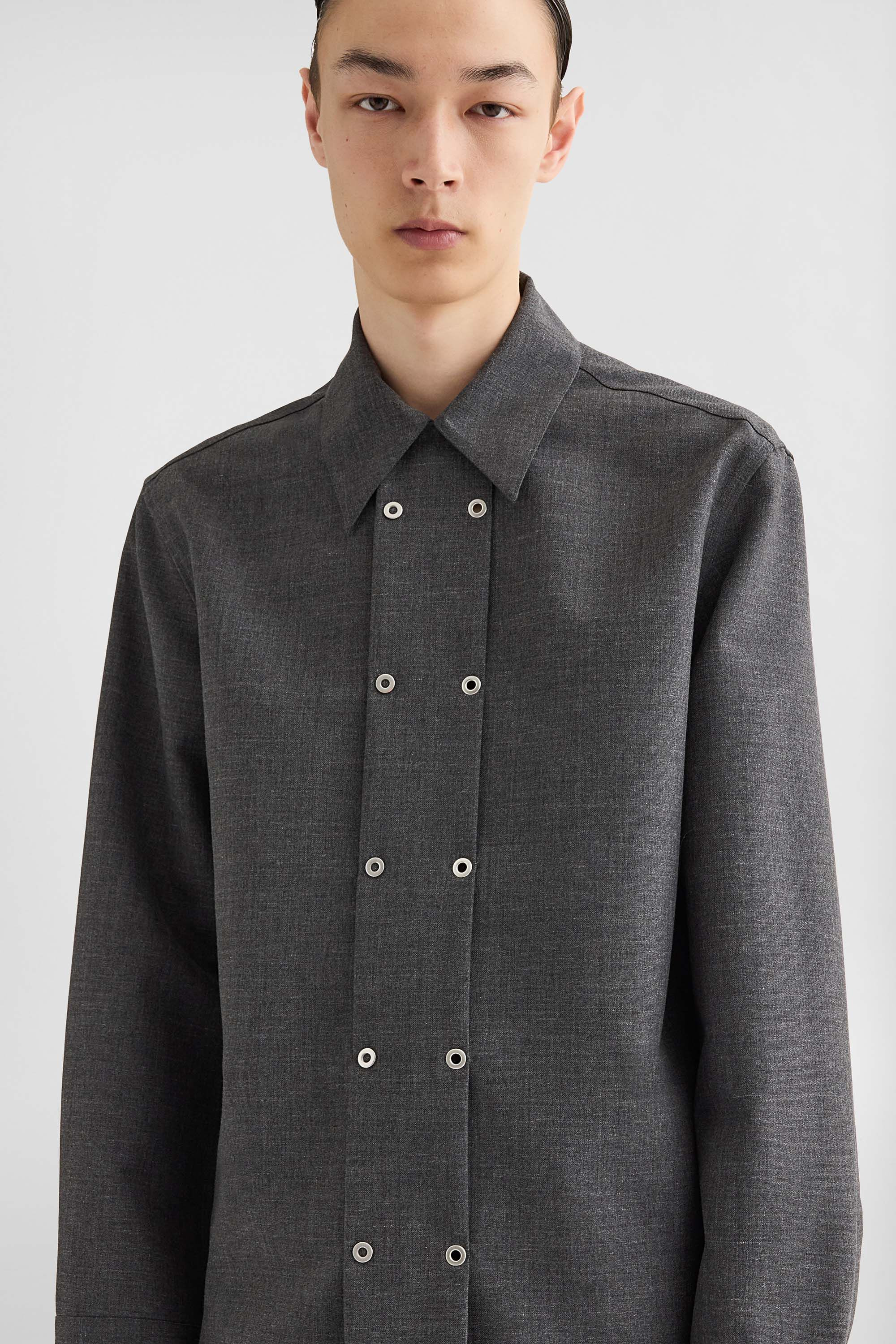 Melanged Wool Shirt - 3