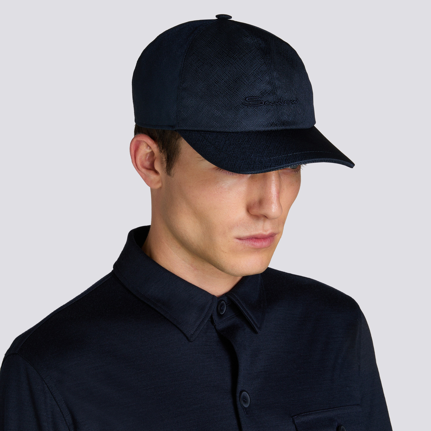 Blue nylon baseball cap - 2
