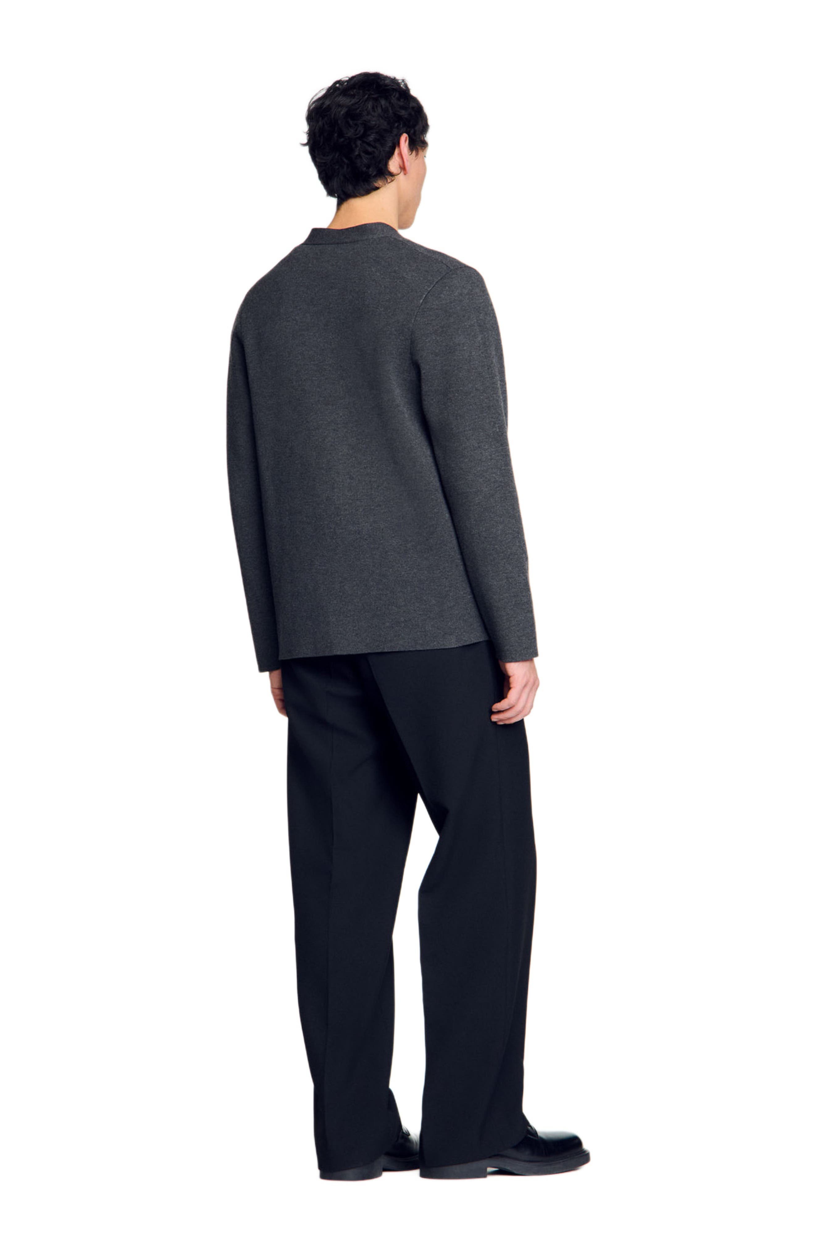 SANDRO Cardigan with snake detail in Lime at Nordstrom - 3