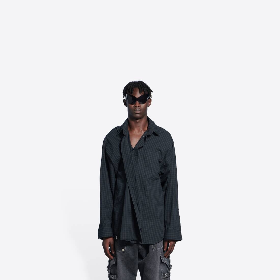 Men's Snap Shirt in Green - 4