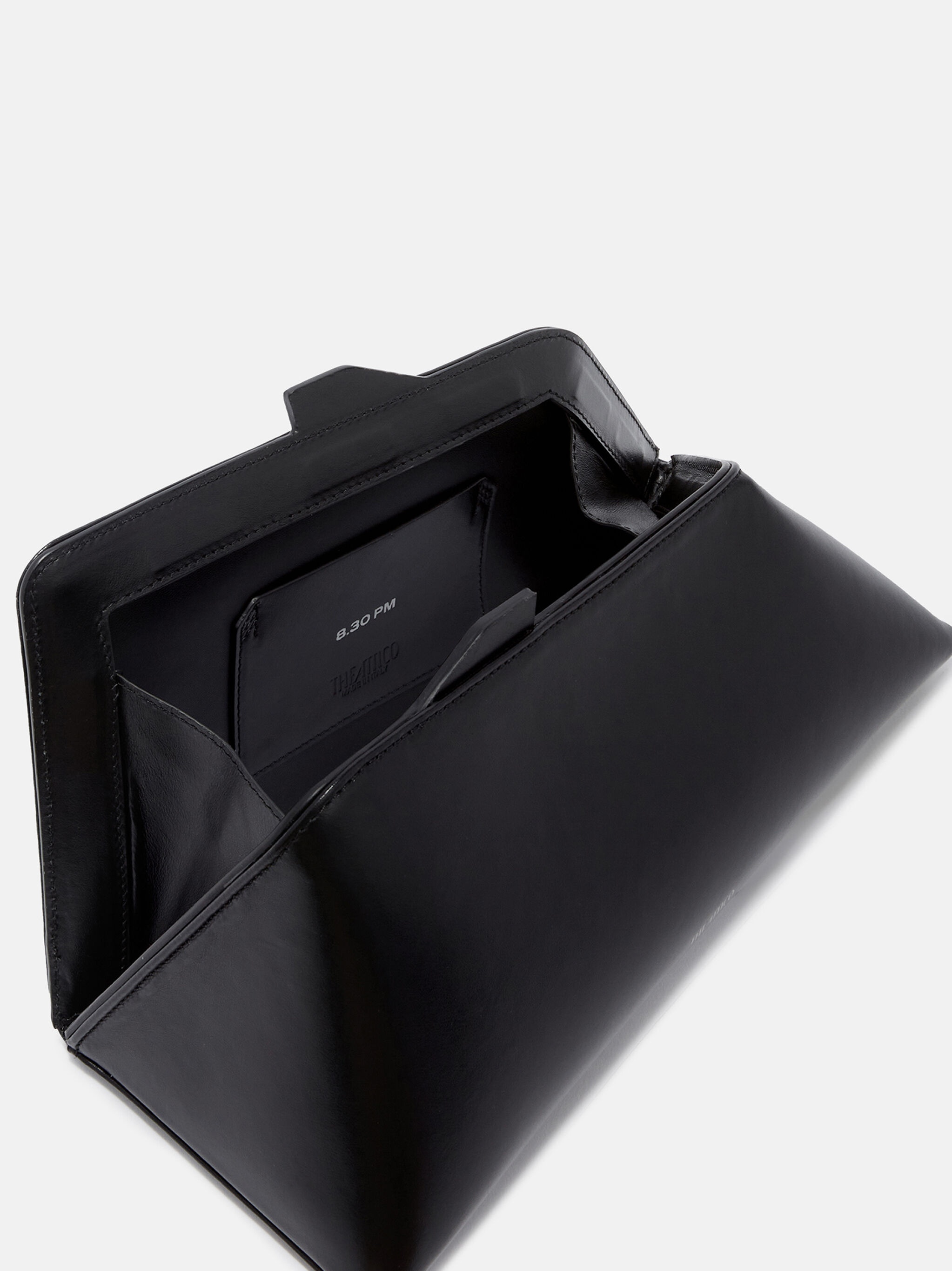 ''8.30PM'' BLACK OVERSIZED CLUTCH - 4