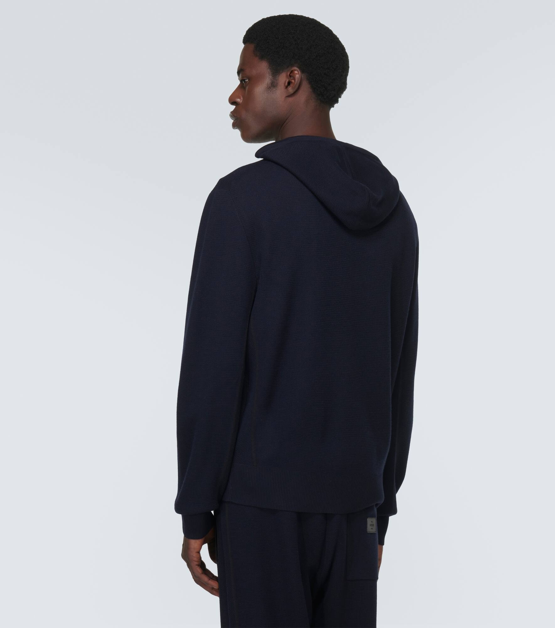 Wool and silk hoodie - 4