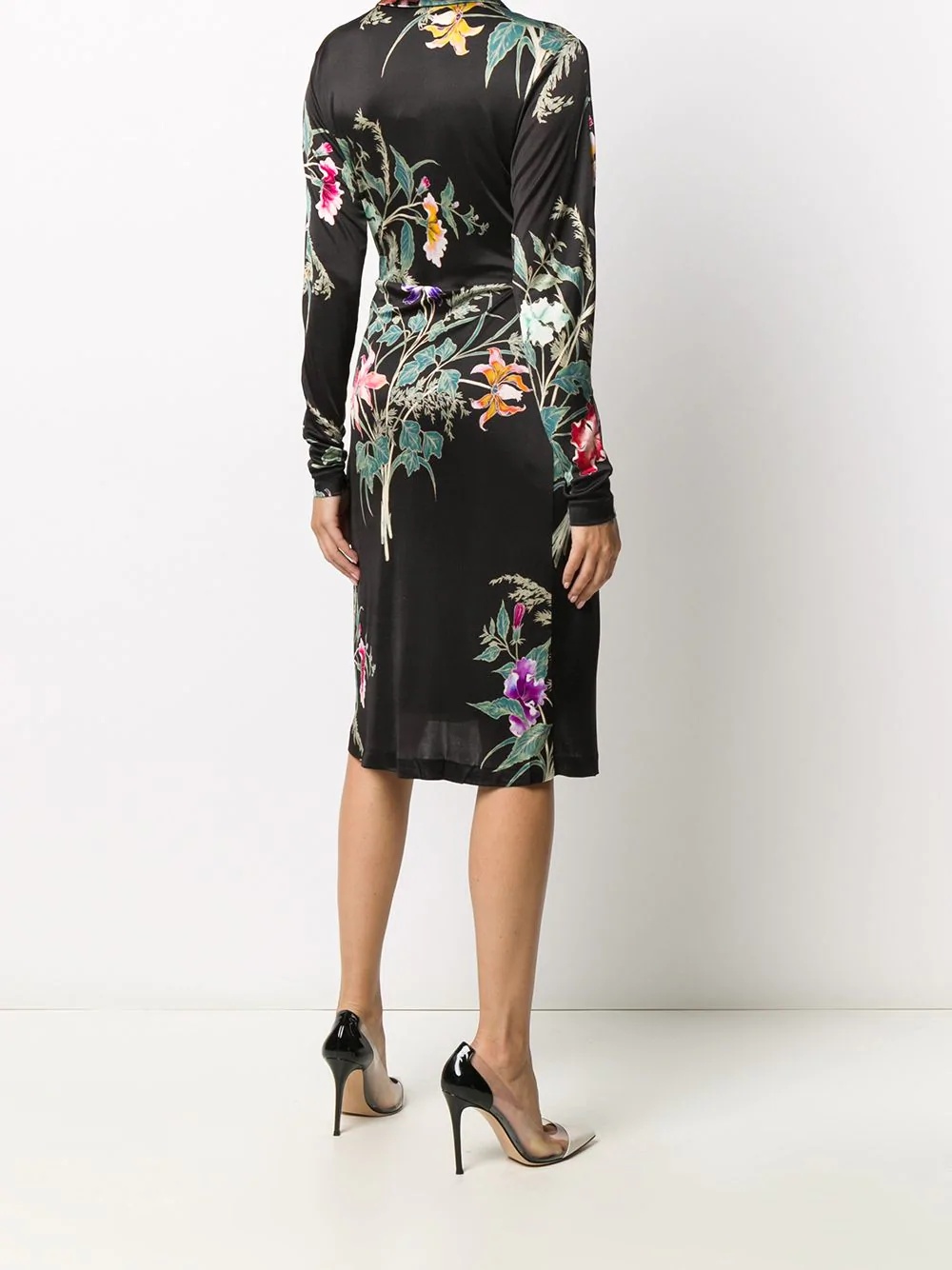 floral print wrap dress  - 4